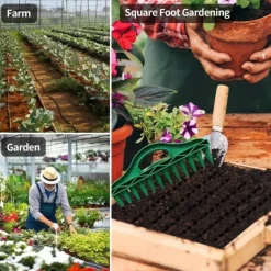 Ergonomic Handheld Plastic Gardening Puncher - Soil Quick Drilling Seed Spacer Tool for Vegetable Plant Sowing, Essential for Spring Sowing