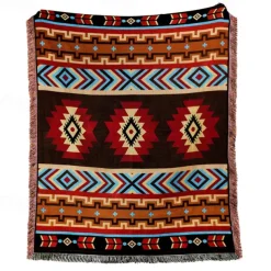 Ethnic Bohemian Mexico Blankets Outdoor Beach Picnic Blanket Striped Boho Linen Bed Blankets Plaid Sofa Mats Travel Rug Tassels