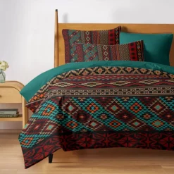 Ethnic Vintage Duvet Cover Full Size Bedding Set Bed Sets Quilt Cover Soft Lightweight Comforter Cover with 2 Pillowcases for Summer Spring