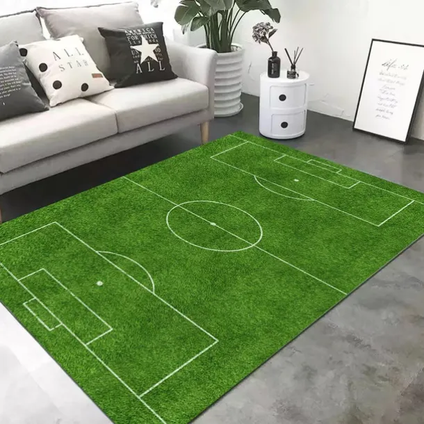 European Cup Football Field Carpet, Living Room Rug, Bedroom Bedside Carpet, Indoor Sports Field Carpet, Green Field Carpet