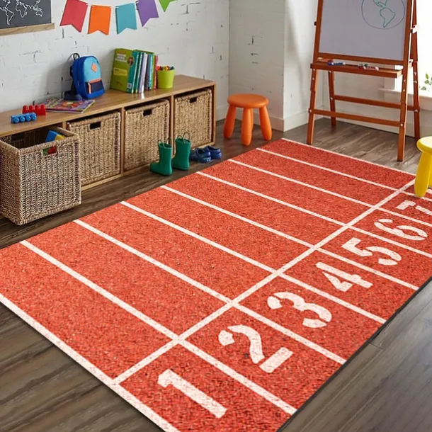 European Cup Football Field Carpet, Living Room Rug, Bedroom Bedside Carpet, Indoor Sports Field Carpet, Green Field Carpet