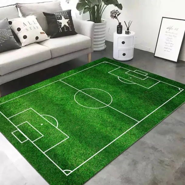 European Cup Football Field Carpet, Living Room Rug, Bedroom Bedside Carpet, Indoor Sports Field Carpet, Green Field Carpet