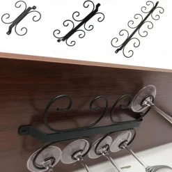 European-style Wine Glass Holder Wine Cabinet Tall Glass Holder Creative Upside Down Hanging Glass Holder Hanging Glass Holder Household Wine Glass Holder