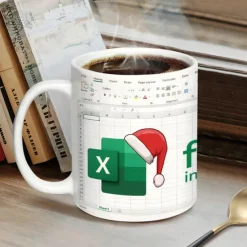 Excel Coffee Mug, Funny Gifts for Women Men Freak In The Sheets Mug Gifts for Boss CPA Friend Coworkers Accountant White Ceramic Office Mug 11.8 oz