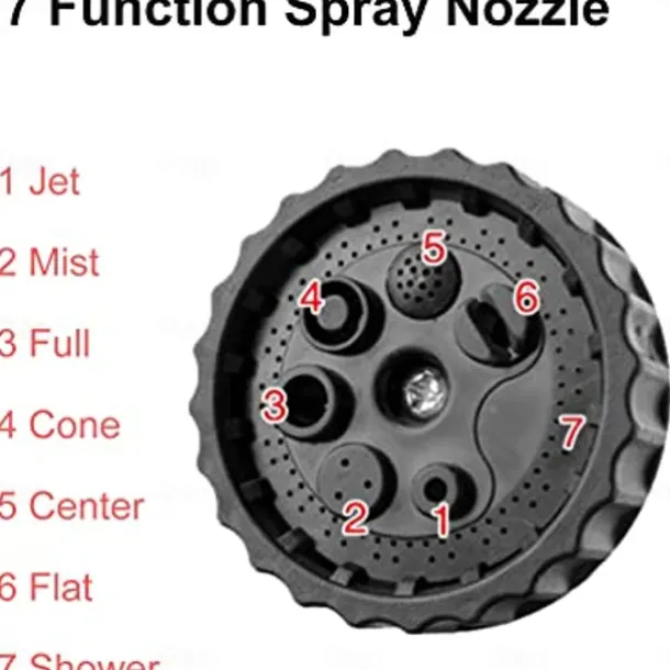 Expandable Garden Hose Leak-Proof Expandable Hose High-Pressure Telescopic Watering Pipe Magic Flexible Water Hose With 7 Function Spray Nozzle For Car Washing Garden Watering Car Accessories