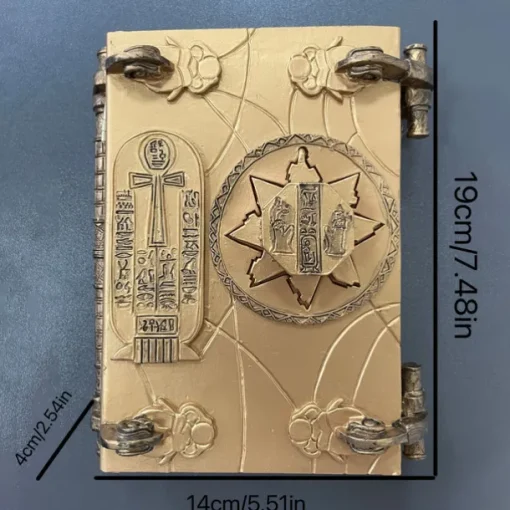 Exquisite Mummy Book of the Dead - Resin Craft Magic Book Ornament