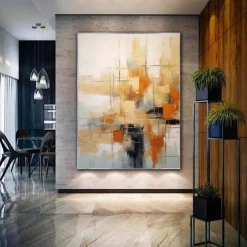 Extra Large abstract painting hand painted Beige white red textured painting Colors abstract wall art painting handmade modern abstract canvaslarge acrylic canvas art painting