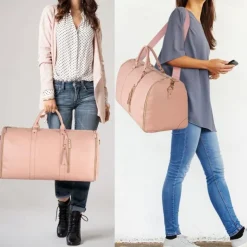 Extra Large Capacity Foldable Travel Bag - Multifunctional Organizer, PU Carry-On Luggage with Spacious Storage