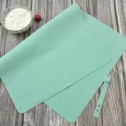 Extra Large Silicone Pastry Mat - 3mm Thick Non-Stick Dough Rolling Mat with Measurements, Perfect for Baking, Kneading, Rolling Dough, and Crafting, Easy to Clean and Durable Kitchen Tool, 65x40 cm