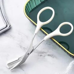Eyebrow Trimmer Scissor With Comb Lady Woman Men Hair Removal Grooming Shaping Stainless Steel Eyebrow Remover Makeup Tool