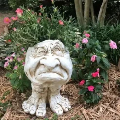 Face Planters, Muggle Head Planter Face Flower Pot Resin Garden Sculpture For Indoor Outdoor Plants, Unique Garden Pot Patio Decor