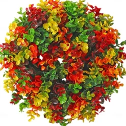 Fall Eucalyptus Farmhouse Wreath,Artificial Door Wreath, Front Door Decoration, Autumn Decoration Wreath, Autumn Decoration, Wall Wreath, Artificial Plants