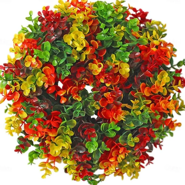 Fall Eucalyptus Farmhouse Wreath,Artificial Door Wreath, Front Door Decoration, Autumn Decoration Wreath, Autumn Decoration, Wall Wreath, Artificial Plants