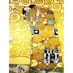Famous Gustav Klimt Wall Art Canvas The Kiss Adele Bloch Bauer Prints and Posters Pictures Decorative Fabric Painting For Living Room Pictures No Frame