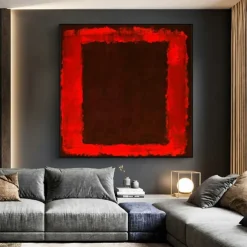 Famous Mark Rothko Colorful Abstract Artwork Hand-painted Canvas Painting Modern Wall Art For Gallery Living Room Home Decoration Stretched Frame Ready to Hang or Unframed