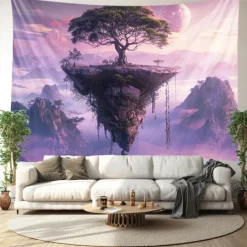 Fantasy Tree of Life Hanging Tapestry Wall Art Large Tapestry Mural Decor Photograph Backdrop Blanket Curtain Home Bedroom Living Room Decoration
