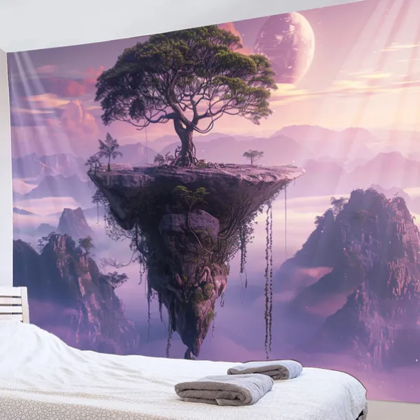 Fantasy Tree of Life Hanging Tapestry Wall Art Large Tapestry Mural Decor Photograph Backdrop Blanket Curtain Home Bedroom Living Room Decoration