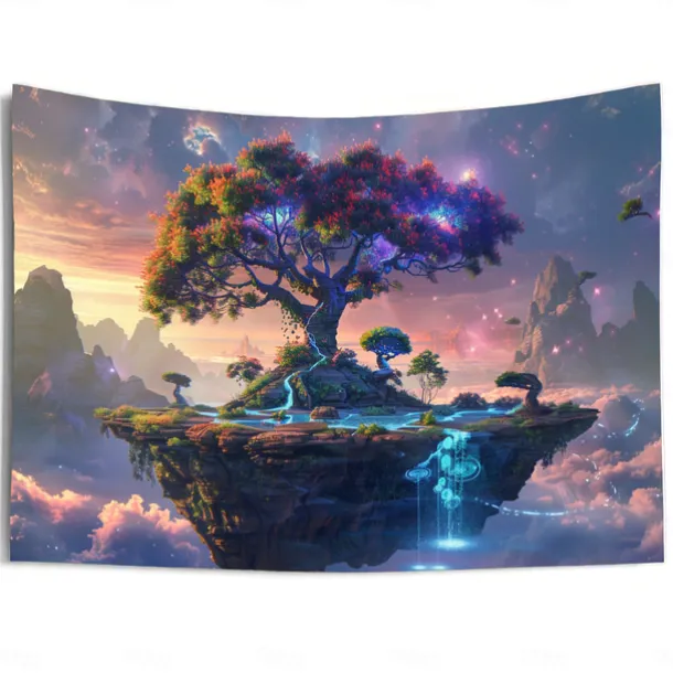 Fantasy Tree of Life Hanging Tapestry Wall Art Large Tapestry Mural Decor Photograph Backdrop Blanket Curtain Home Bedroom Living Room Decoration