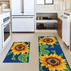 Farmhouse Chicken Area Rug Kitchen Mat Non-Slip Oil Proof Floor Mat Livingroom Rug Indoor Outdoor Mat Bedroom Decor Bathroom Mat Entrance Rug Door Mat