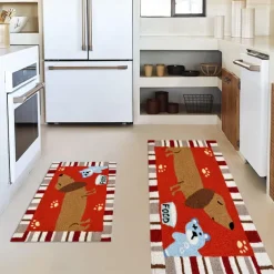 Farmhouse Chicken Area Rug Kitchen Mat Non-Slip Oil Proof Floor Mat Livingroom Rug Indoor Outdoor Mat Bedroom Decor Bathroom Mat Entrance Rug Door Mat