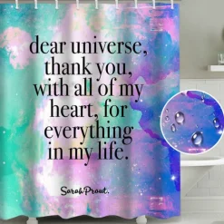 Fashionable Shower Curtain 180cm*180cm(70"*70"), Waterproof Polyester Bathroom Privacy Cover with 12 Hooks, Stylish Home Decor for Bath