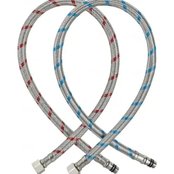 Faucet accessory - Superior Quality Water Supply Hose Contemporary Stainless Steel Nickel Brush