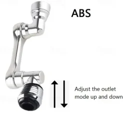 Faucet Extender 1080 Degree Extension, Universal Faucet Aerator Splash Kitchen Tap Filter Nozzle Bubbler Bathroom Kitchen Washroom 2 Spray Modes Faucet Aerator Attachment