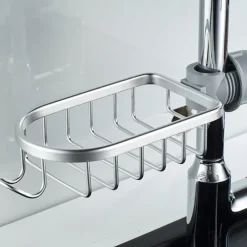 Faucet Storage Rack,Sink Organizer for Soap Sponge Brush Scrubber Sink Caddy Organizer Suitable for Most of Kitchen Faucets and Bathroom Faucets