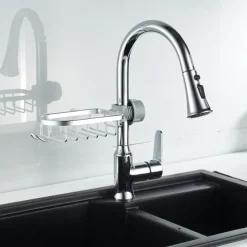 Faucet Storage Rack,Sink Organizer for Soap Sponge Brush Scrubber Sink Caddy Organizer Suitable for Most of Kitchen Faucets and Bathroom Faucets