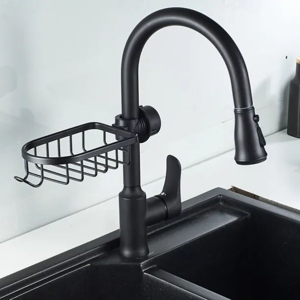 Faucet Storage Rack,Sink Organizer for Soap Sponge Brush Scrubber Sink Caddy Organizer Suitable for Most of Kitchen Faucets and Bathroom Faucets