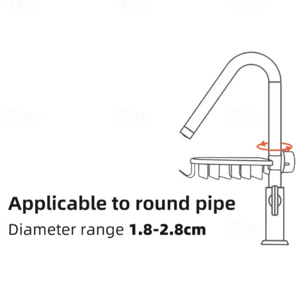 Faucet Storage Rack,Sink Organizer for Soap Sponge Brush Scrubber Sink Caddy Organizer Suitable for Most of Kitchen Faucets and Bathroom Faucets