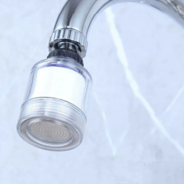 Faucet Water Filter for Bathroom Kitchen Sink, ABS Purifier Sprayer Shower Head Filter for Face Skin Wash, 5pcs Filter Element PP Cotton, Hard Water Filtration Remove Chlorine Fluoride Heavy Metals