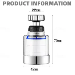 Faucet Water Filter for Bathroom Kitchen Sink Skin Face Wash, Faucet Filter Replacement Shower Head For Hard Water, Filtration Remove Chlorine Fluoride Heavy Metals