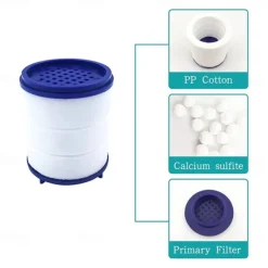 Faucet Water Filter for Bathroom Kitchen Sink Skin Face Wash, Faucet Filter Replacement Shower Head For Hard Water, Filtration Remove Chlorine Fluoride Heavy Metals