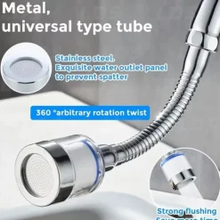 Faucet Water Filter for Bathroom Kitchen Sink Skin Face Wash, Faucet Filter Replacement Shower Head For Hard Water, Filtration Remove Chlorine Fluoride Heavy Metals