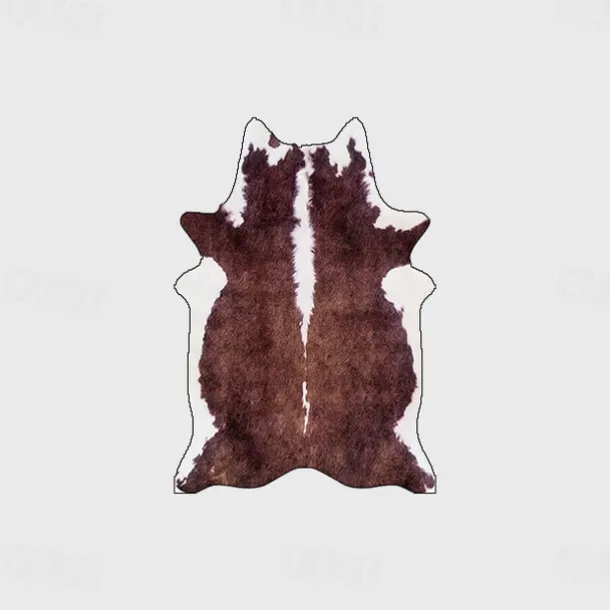 Faux Animal Leather Irregular Doormat Kitchen Mat Floor Mat Non-Slip Area Rug Oil Proof Rug Indoor Outdoor Mat Bedroom Decor Bathroom Mat Entrance Rug