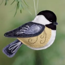 Felt Bird Ornament, 3D Simulation Bird Memorial Handcrafts Ornaments Handmade Plush Tree Wall Decorations Red Bird Gifts Hanging Ornaments