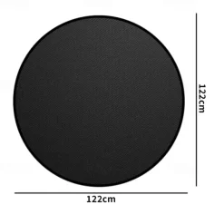 Fire Pit Mat for Solo Stove Bonfire, Double-Sided Fireproof Under Grill Mat Deck Patio Protector Mat, Round Fire Pit BBQ Mat for Solo Stove Accessories, Easy to Clean, Reusable