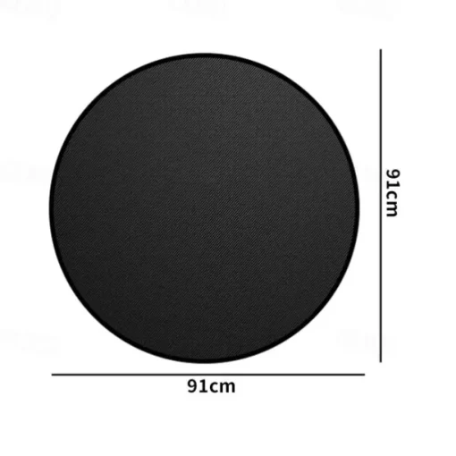 Fire Pit Mat for Solo Stove Bonfire, Double-Sided Fireproof Under Grill Mat Deck Patio Protector Mat, Round Fire Pit BBQ Mat for Solo Stove Accessories, Easy to Clean, Reusable