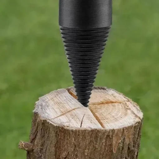 Firewood Log Splitter Drill Bit Wood Splitter Drill Bits Hex Shank Removable Heavy Duty Drill Screw Cone Driver 38mm/42mm/45mm (1.5"/1.65"/1.77")