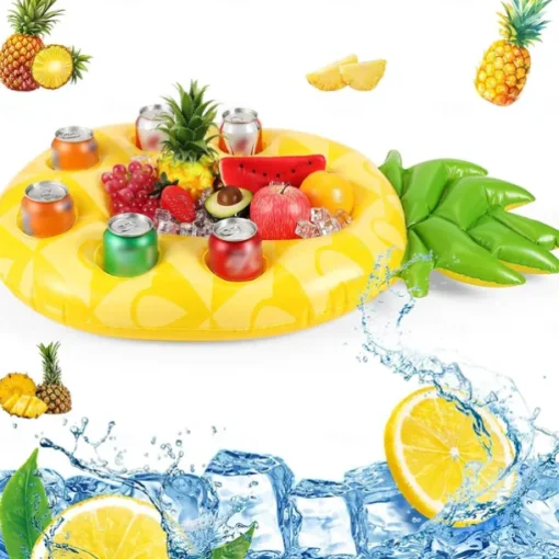 Floating Drink Holder for Pool, Floating Cabana Bar, Hot Tub Drink Holder for Adults, Inflatable Pool Accessories