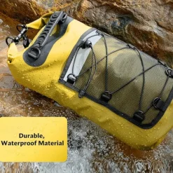 Floating Waterproof Dry Backpack 20L, PVC Drifting Bag, Water-Resistant, Durable, Ideal for Kayaking, Boating, Camping, Outdoor Adventures, Protects Gear from Water, Sand, Dust