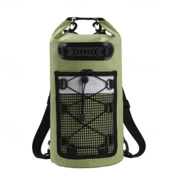 Floating Waterproof Dry Backpack 20L, PVC Drifting Bag, Water-Resistant, Durable, Ideal for Kayaking, Boating, Camping, Outdoor Adventures, Protects Gear from Water, Sand, Dust