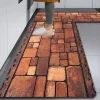 Floor Tile Diatomaceous Earth Kitchen Rug Super Absorbent Kitchen Door Quick-Drying Foot Mat Entry Door Mat Non-Slip Carpet