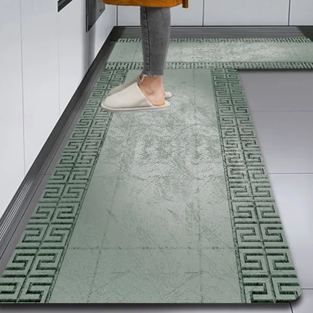 Floor Tile Diatomaceous Earth Kitchen Rug Super Absorbent Kitchen Door Quick-Drying Foot Mat Entry Door Mat Non-Slip Carpet