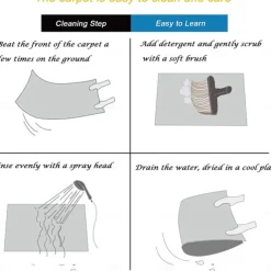 Floral Butterfly Board Pattern Flannel Floor Mat Fabric Printed Home Entrance Doormat Carpet Mattress Bathroom Mat