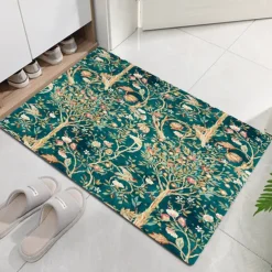 Floral Doormat Floor Mats Washable Rugs Kitchen Mat Non-Slip Oil Proof Rug Indoor Outdoor Mat Bedroom Decor Bathroom Mat Entrance Rug Inspired by William Morris