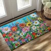 Floral Doormat Kitchen Mat Floor Mat Non-Slip Area Rug Oil Proof Rug Indoor Outdoor Mat Bedroom Decor Bathroom Mat Entrance Rug Spring Summer