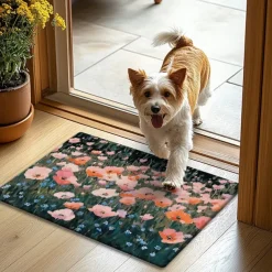 Floral Doormat Kitchen Mat Floor Mat Non-Slip Area Rug Oil Proof Rug Indoor Outdoor Mat Bedroom Decor Bathroom Mat Entrance Rug Spring Summer