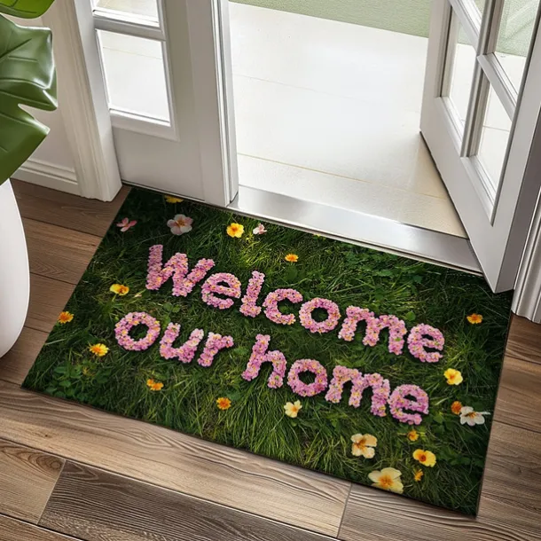 Floral Doormat Kitchen Mat Floor Mat Non-Slip Area Rug Oil Proof Rug Indoor Outdoor Mat Bedroom Decor Bathroom Mat Entrance Rug Spring Summer